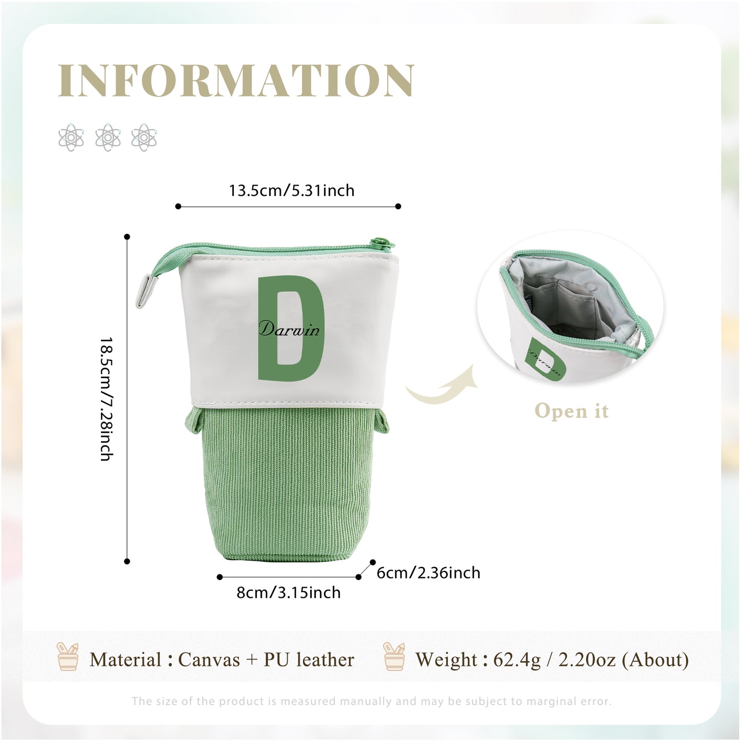 Personalised Pencil Cases , Custom Name Pencil Case with Letter