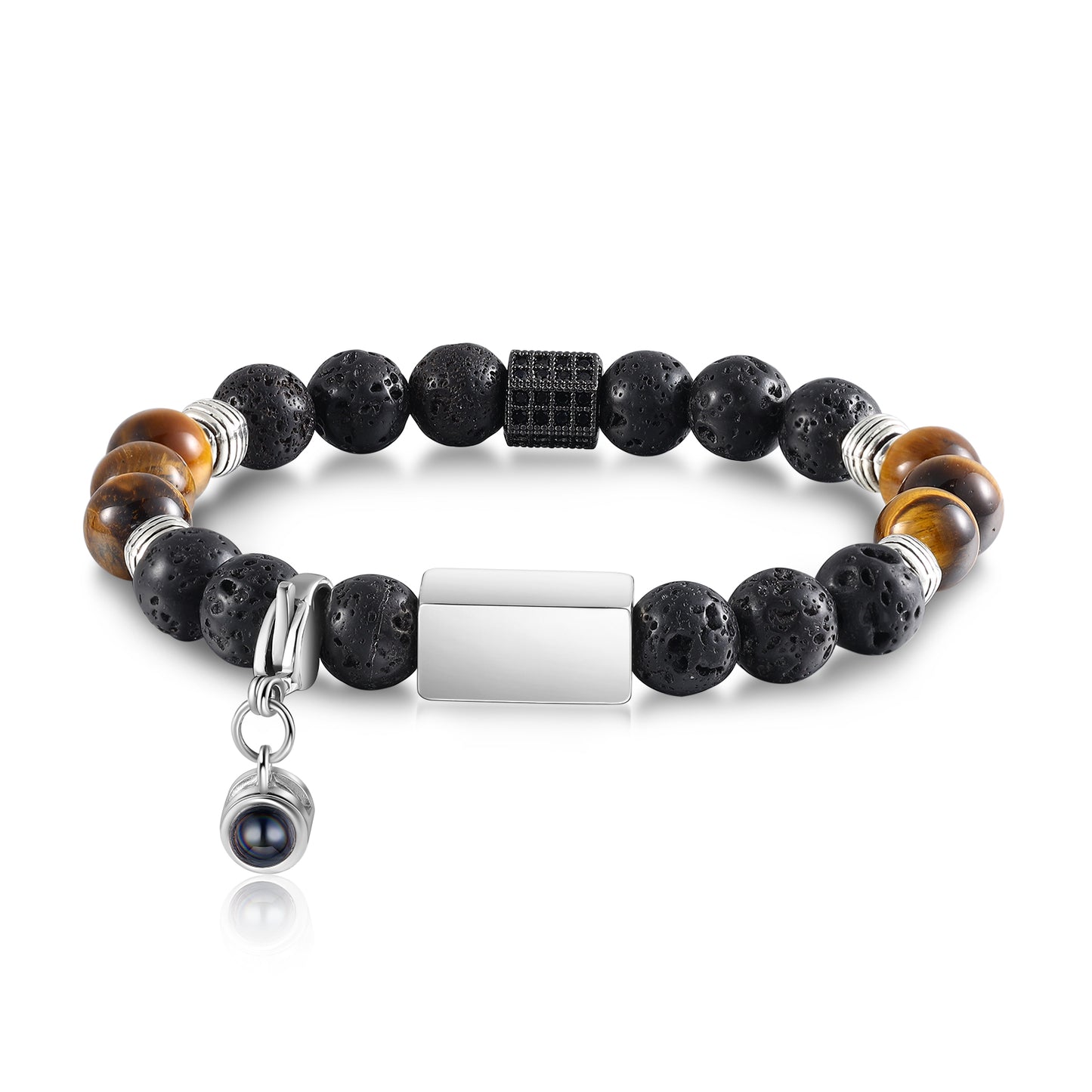 Projection photo bead bracelet for a sentimental gift