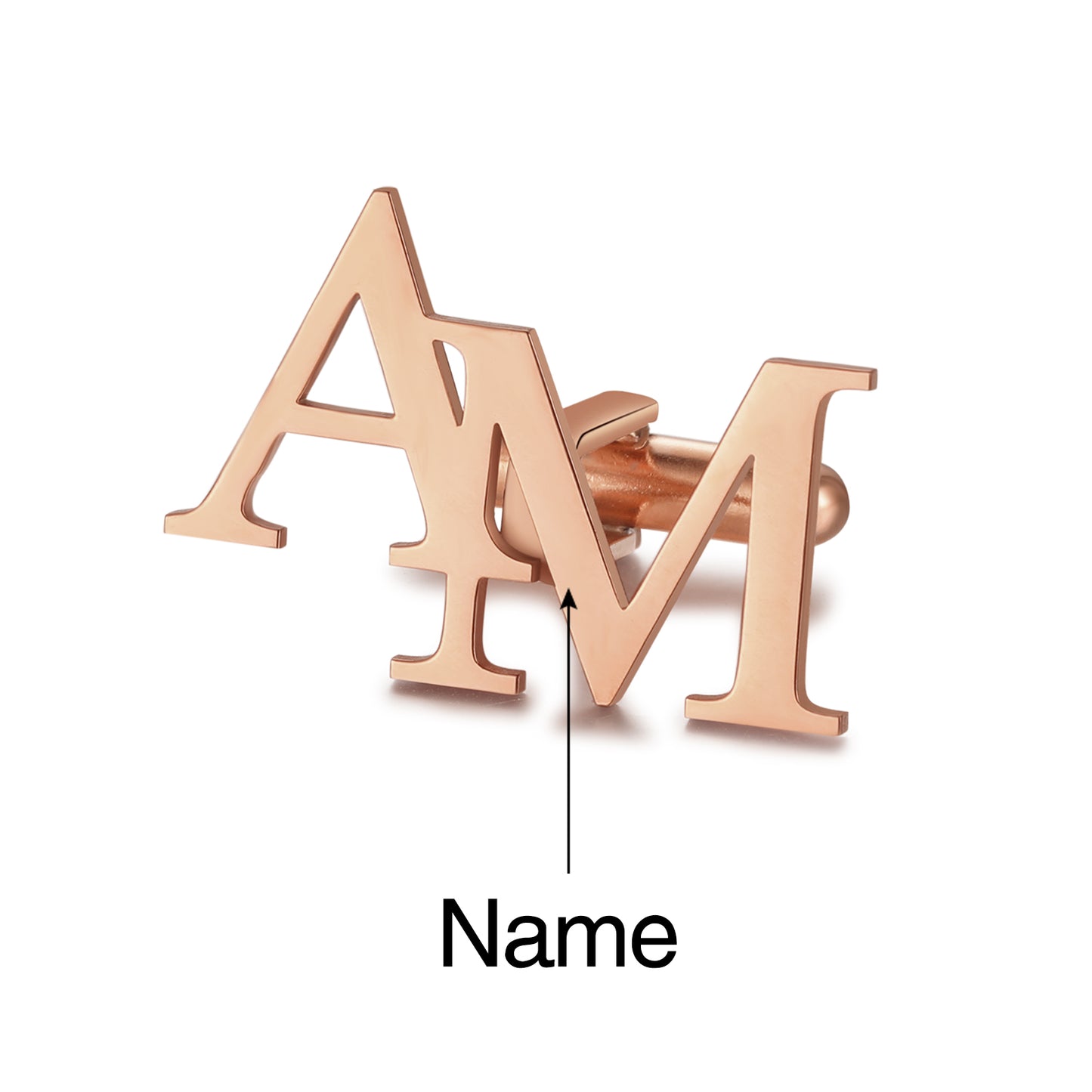 Stylish men’s cufflinks with monogram design