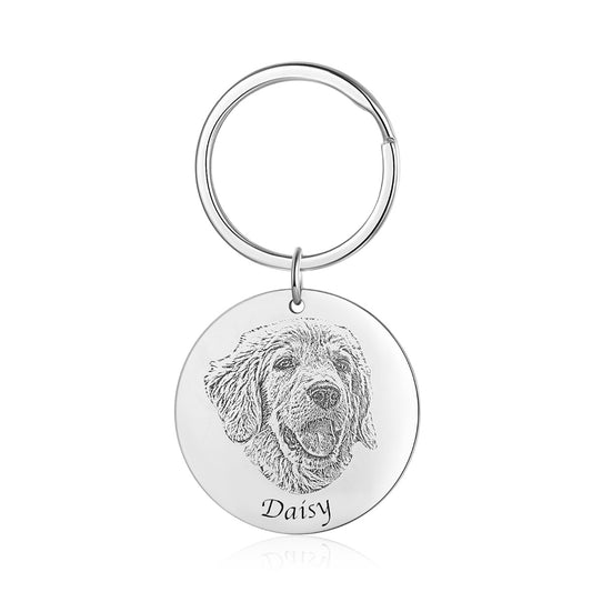 Customised Keyring For Pets Personalised Dog Tag Photo Dog Tag With Name   Customised Birthday Gift Christmas Gift Idea
