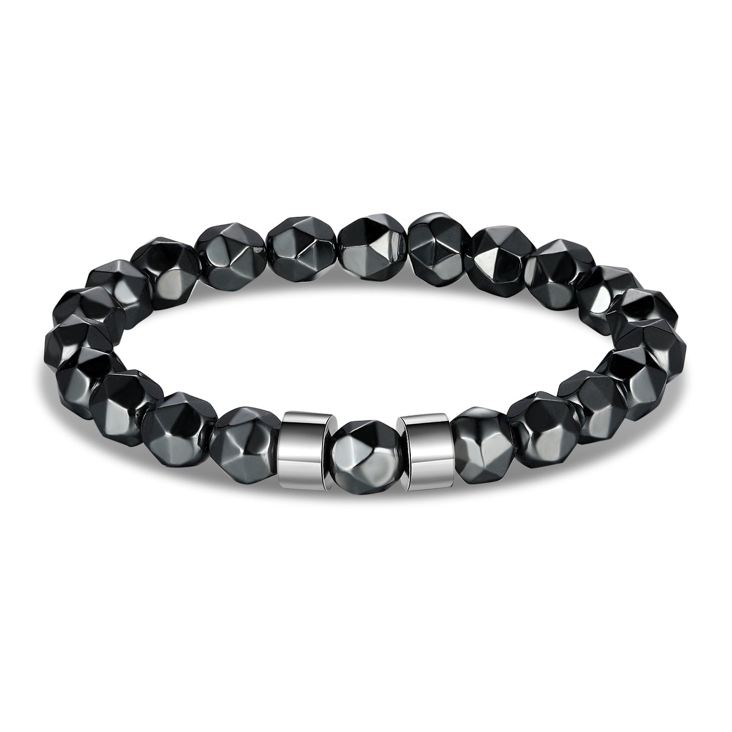 Personalised Leather Bracelet For Men | Men's Beaded Bracelet | Engraved Bracelet For Men | Customised Gift For Men