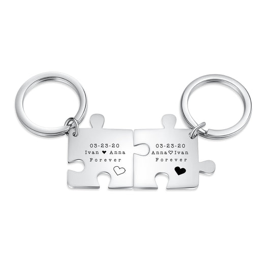 Personalised Gift For Couples Customised Gift For Couple Anniversary Gift For Couples Customised Valentine's Day Gift Gift Of Love For Couples  Personalised Keychain For Couples Customised Keyring For Couples