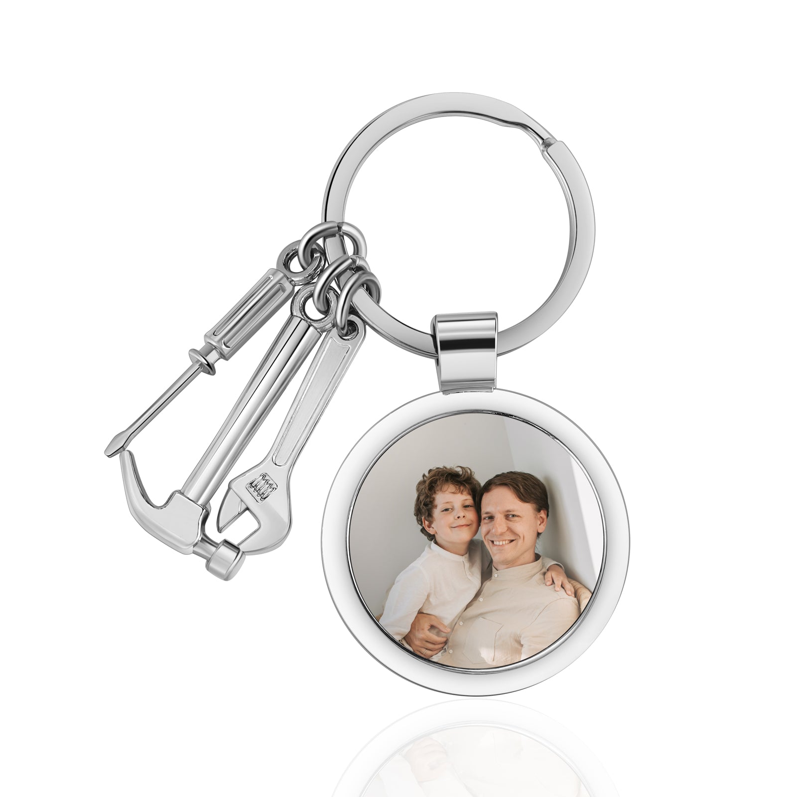 Personalised Photo Keyring Customised Keyring With Photo For Him