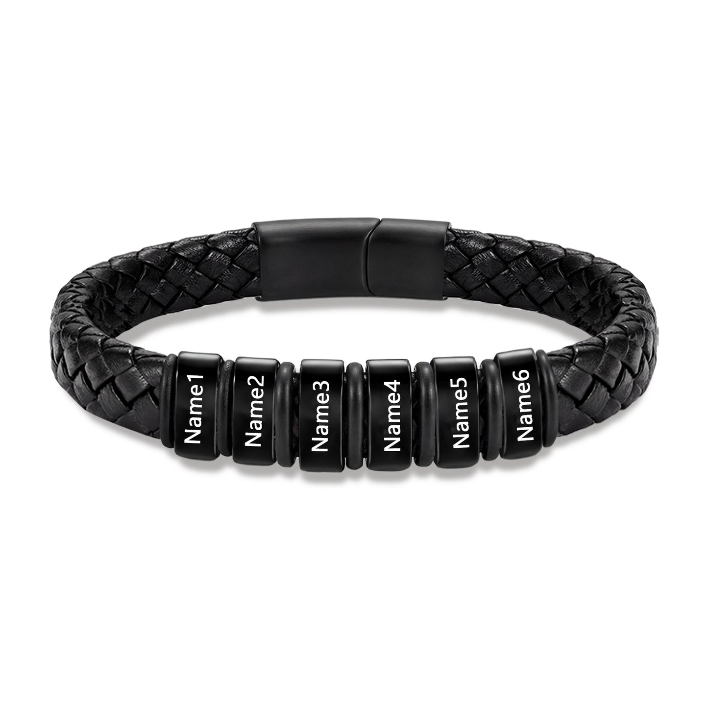 Custom Men Leather Bracelet - Personalised Bracelet for Men