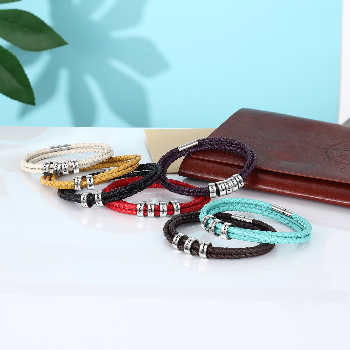 Personalised Genuine Leather Bracelets | Unisex Leather Bracelets | Personalised Leather Bracelets For Her | Braided Leather Bracelet For Him | Personalised Leather Necklace Personalised Gift Ideas | Personalised Birthday Gifts | Personalised Anniversary Gifts | Personalised Graduation Gifts | Personalised Friendship Gift
