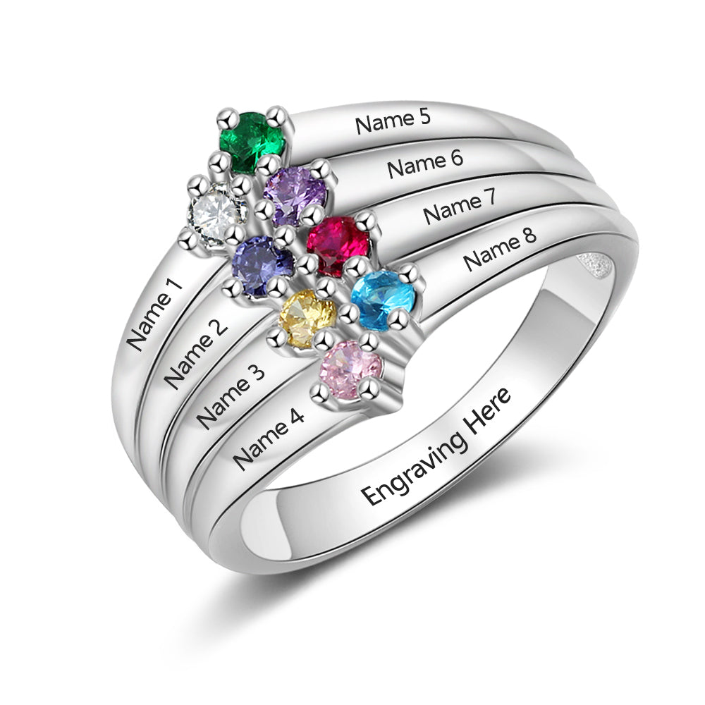 Birthstone rings for mothers outlet day