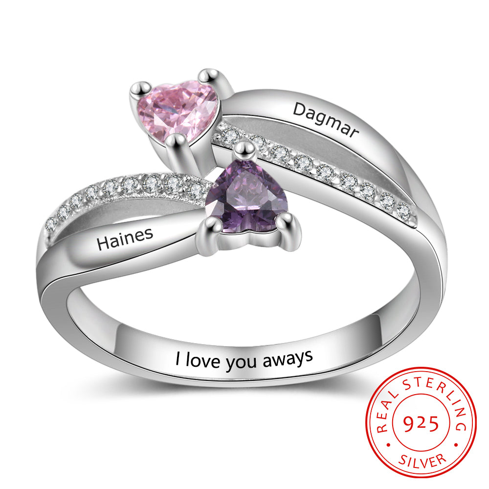 Personalised silver birthstone ring, Bespoke Ring, Bespoke silver ring, Bespoke silver birthstone ring, UK Sterling Silver Personalised ring, sterling silver personalised ring for women, ladies sterling silver personalised ring in London