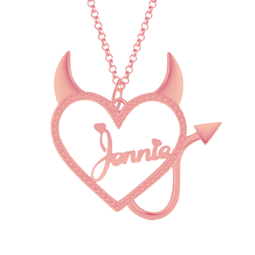 Halloween Day Gift Idea | Personalised Name Necklace | Bespoke Evil Name Necklace