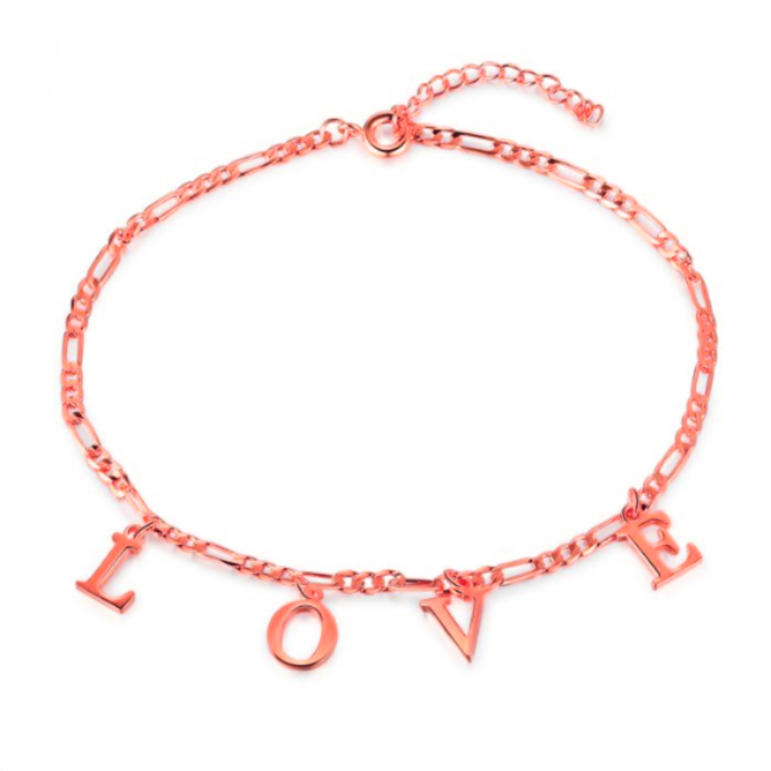 Personalised Letters Anklet | Customised Name Ankle Bracelet