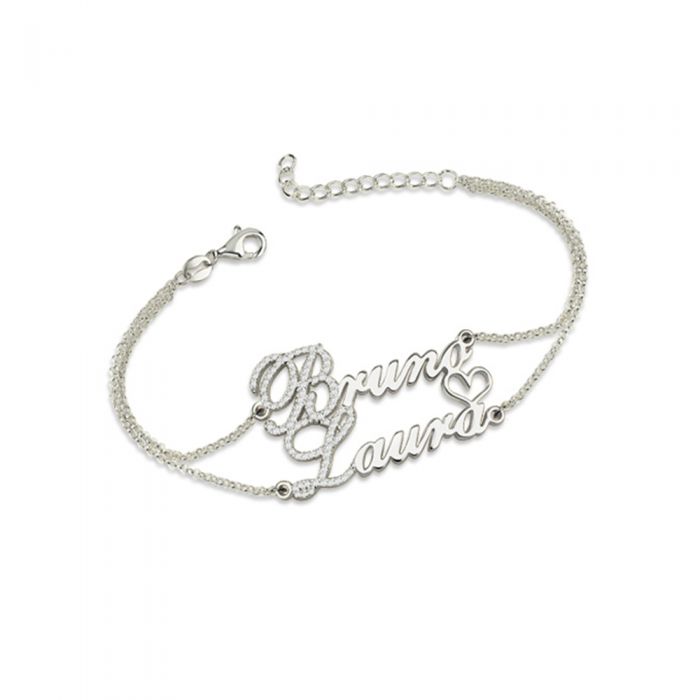 Silver on sale name anklet