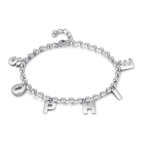 Personalised Letters Bracelet For Her | Besppke Letters Name Bracelet For Woman