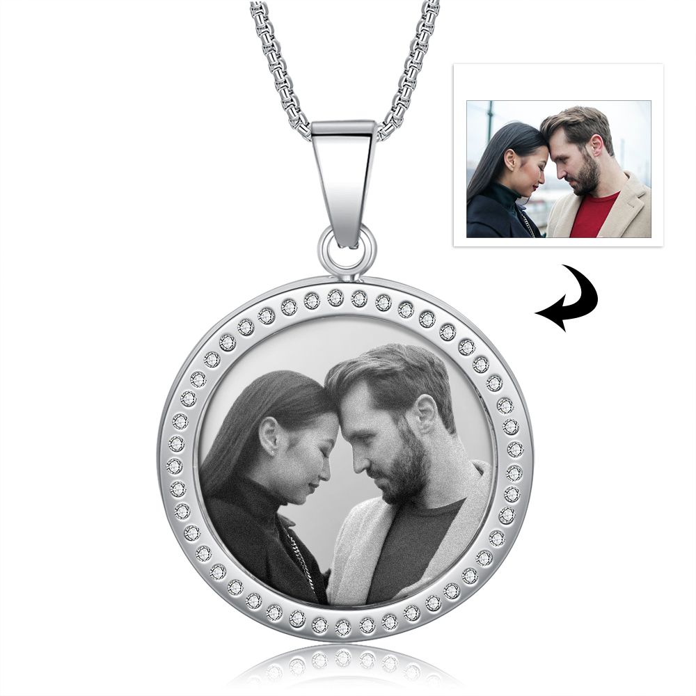 Custom Made Frame Style Photo Necklace | Bespoke Photo Necklace For Woman