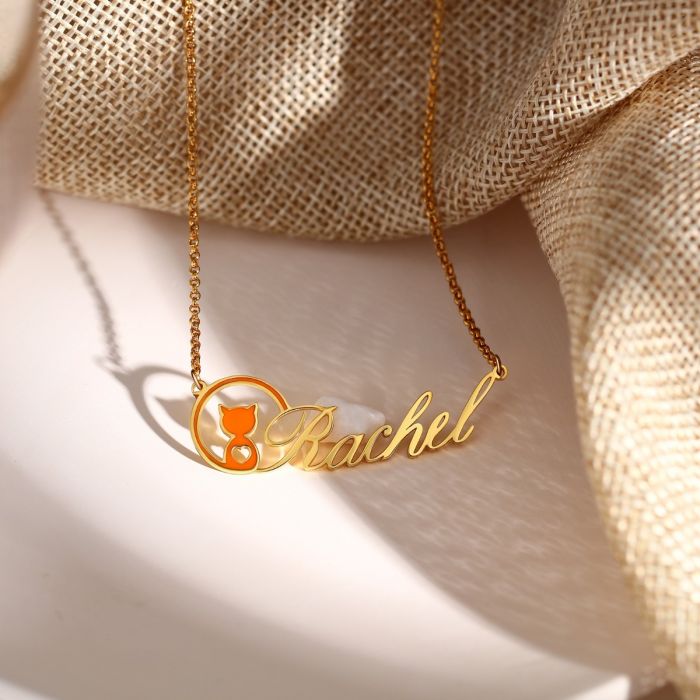 Personalised Name Necklace | Bespoke Cat Name Necklace