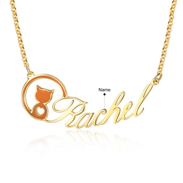 Personalised Name Necklace | Bespoke Cat Name Necklace