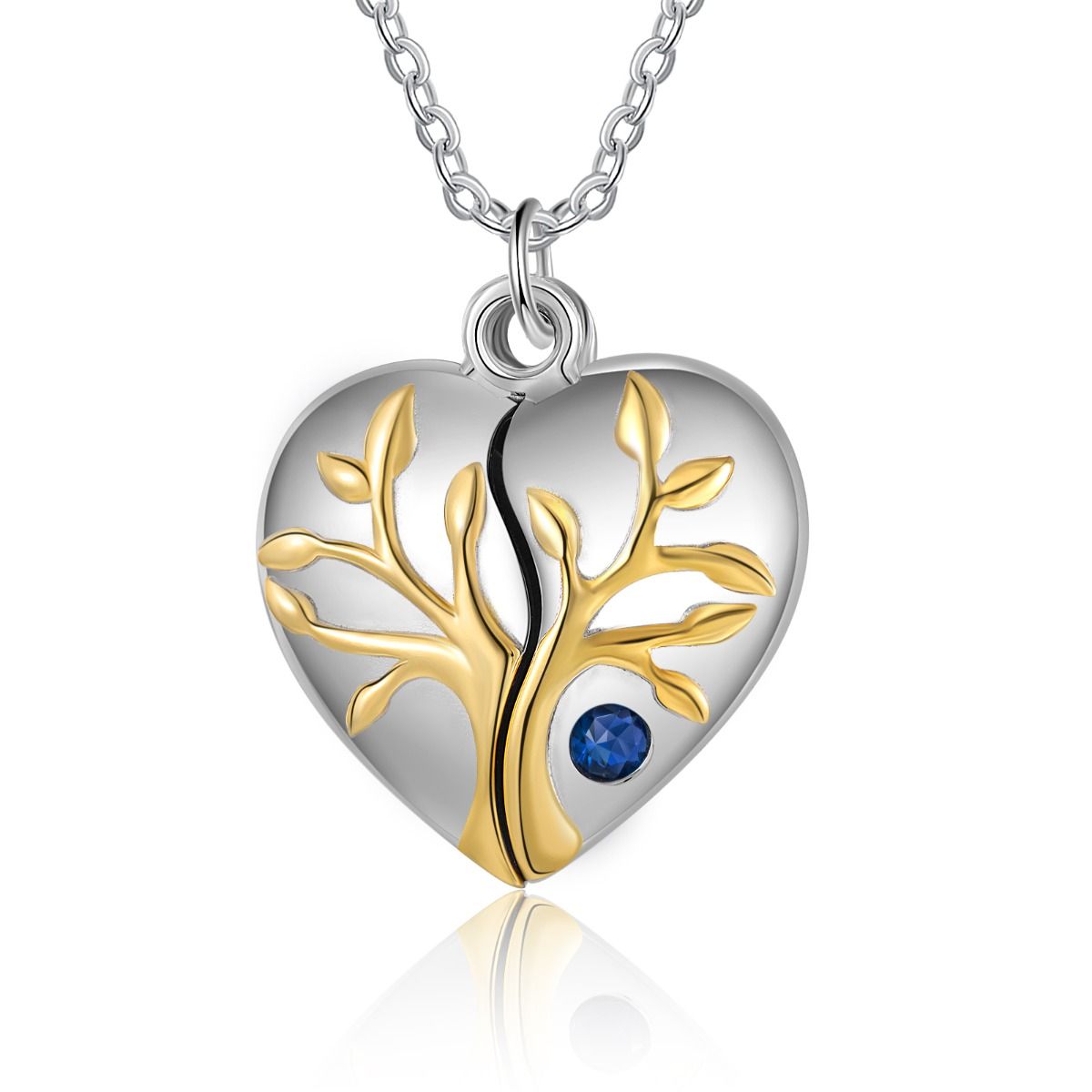 Personalised Heart Photo Necklace With Birthstone | Bespoke Gift For Mother