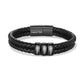 Custom Leather Bracelet For Men - Personalised Men's Leather Bracelet