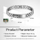Custom engraved men’s bracelet with photo insert