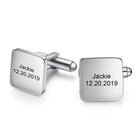 Custom name cufflinks – perfect groomsmen gift
