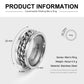 Men’s fidget ring for anxiety relief in stainless steel