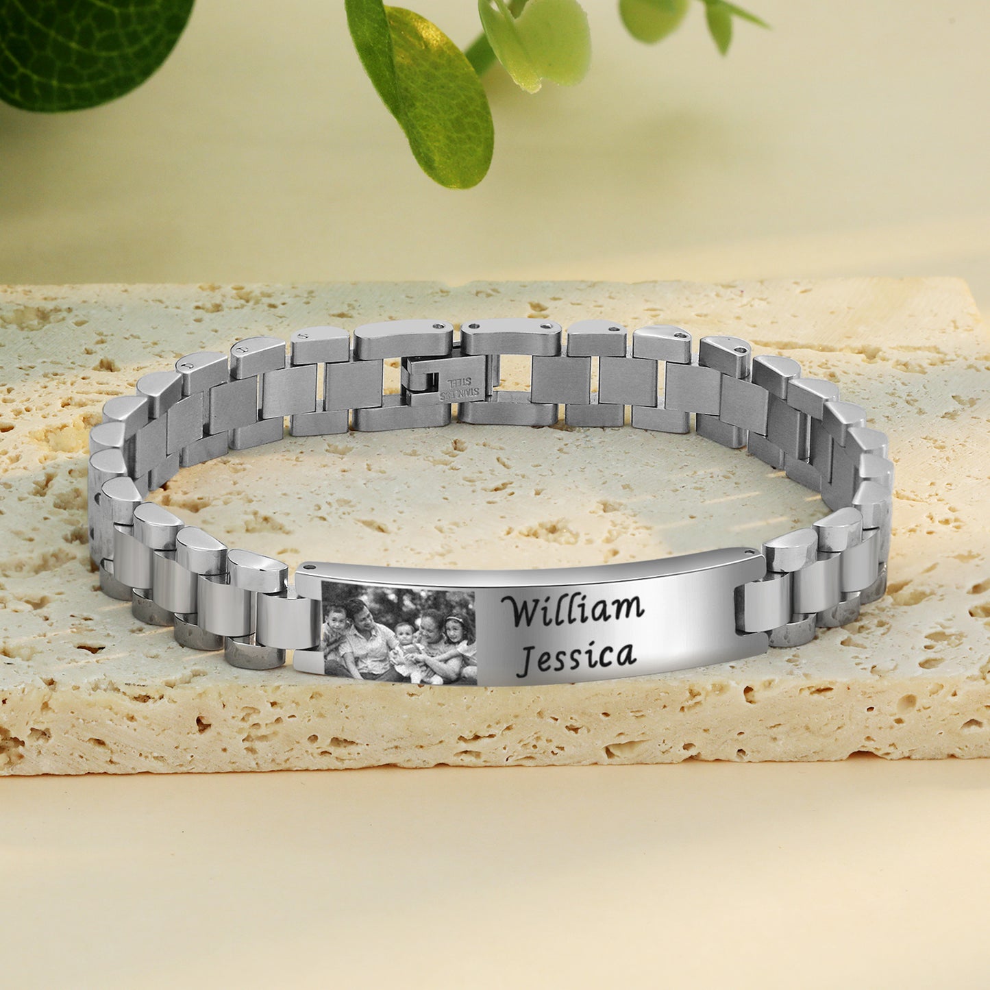 Personalised photo bracelet gift for boyfriend