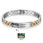 Photo keepsake bracelet for men