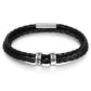 Custom Leather Bracelet for Men - Personalised Leather Bracelet for Him