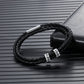 Custom Leather Bracelet for Men - Personalised Leather Bracelet for Him