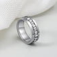 Customised Men's Band Ring | Personalised Faceted Men's Ring | Wedding Band For Men | Engagement Ring For Men