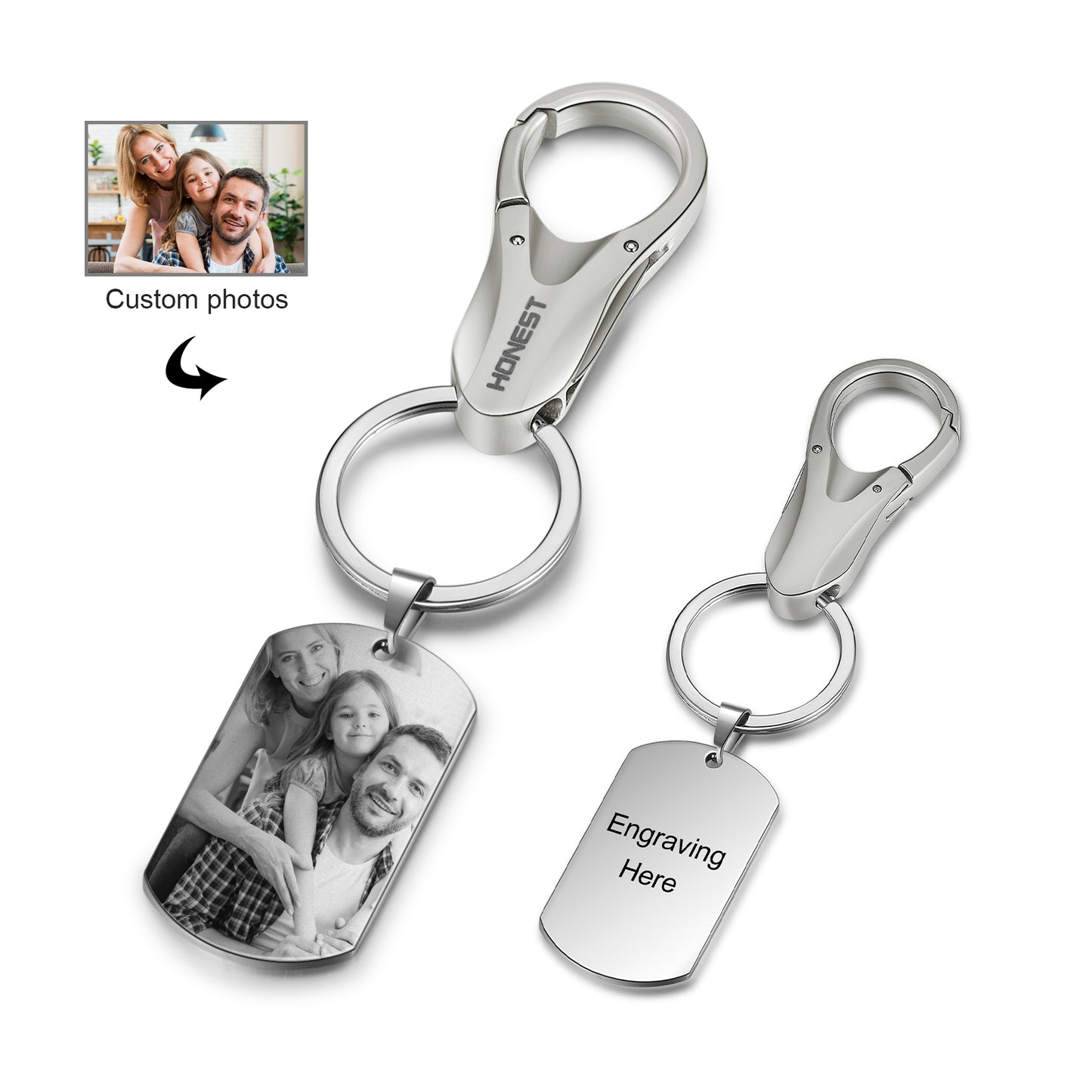 Customised Anniversary Gift For Him , Valentines Day Gift, Mothers Day Gift , Fathers Day Gift , Birthday Gift Idea , Or Chrsitmas Gift For Husband   Personalised Keyring With Photo , Customised Photo Keychain , Gift For Dad 