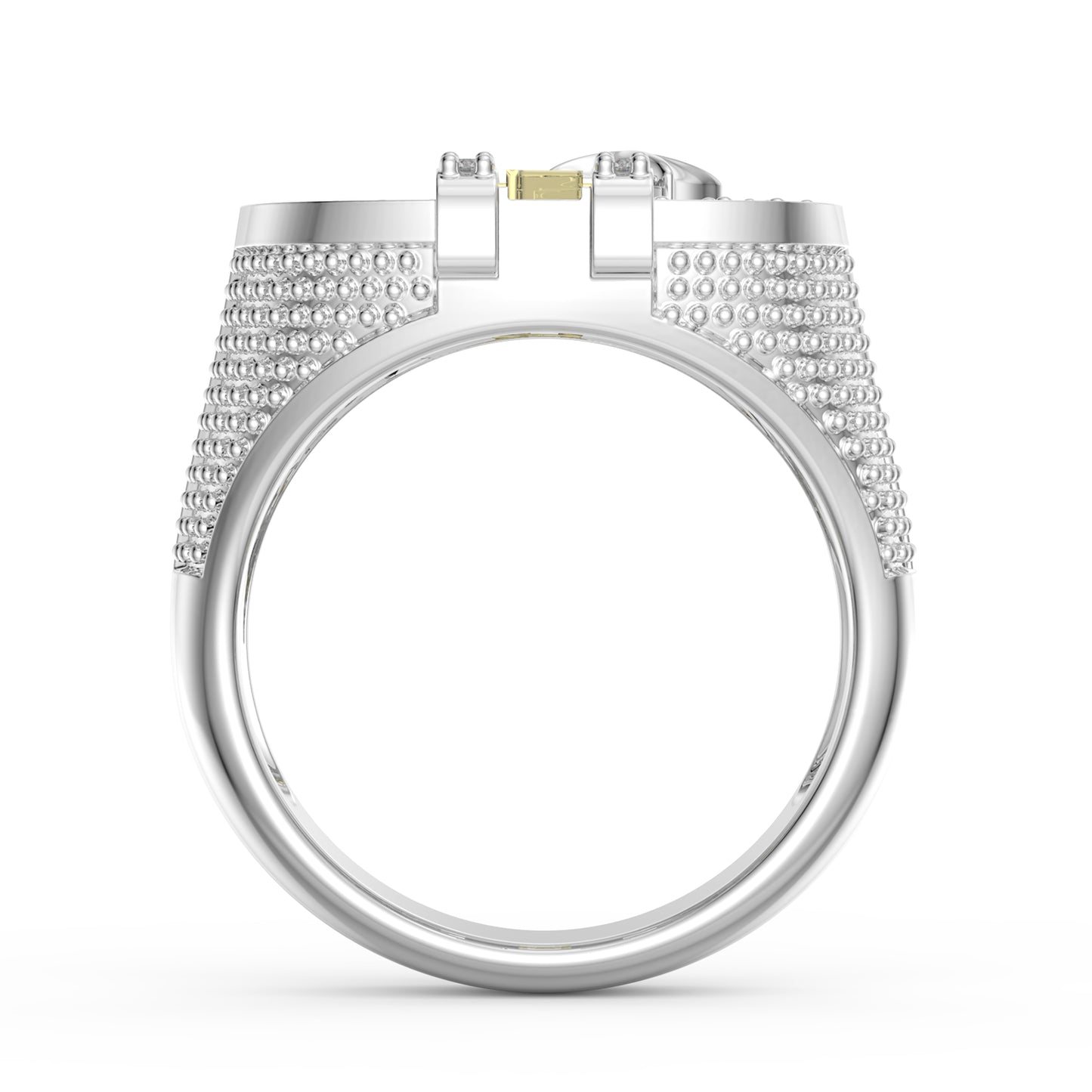 Custom Men's Dollar Ring | Personlaised 3D Name Ring For Men | Men's Hip hope Ring