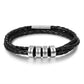 Custom Leather Bracelet for Men - Personalised Leather Bracelet for Him