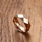 Personalised Tungsten Steel Men's Ring | Faceted Men's Ring | Wedding Band For Men | Engagement Ring For Men
