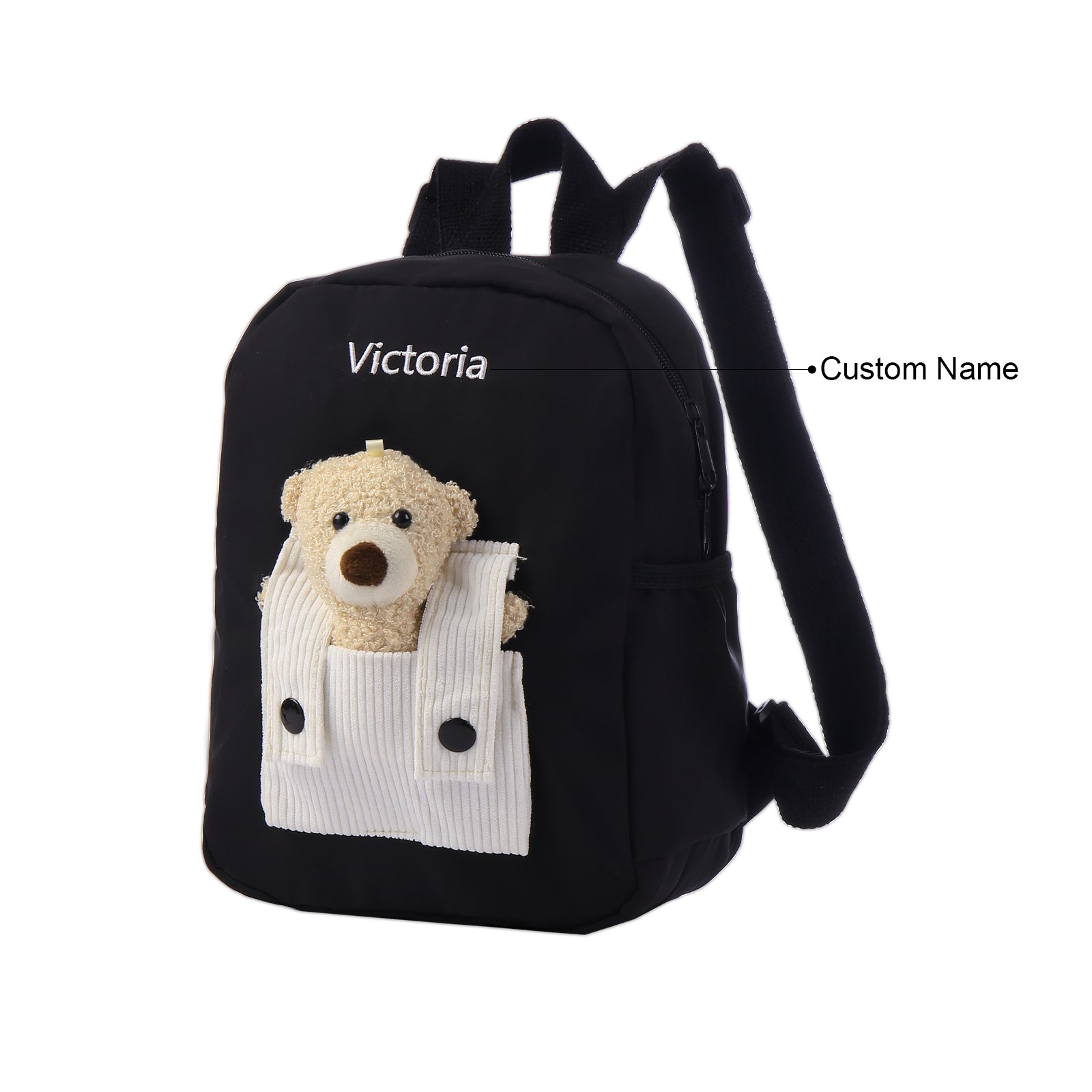 Personalised Teddy bear school bag, Custom Name School back with Teddy Bear