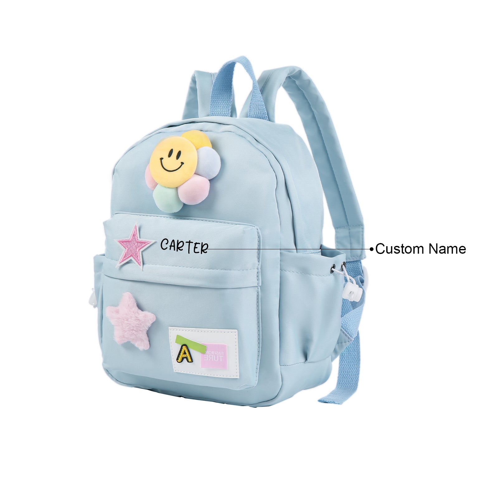 Personalised School Bag for Boys and Girls , Custom Name Backpack for Children