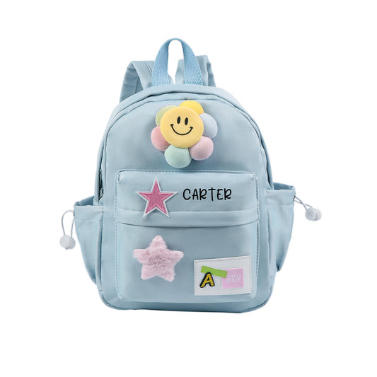 Personalised School Bag for Boys and Girls , Custom Name Backpack for Children