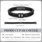 Custom Leather Bracelet For Men - Personalised Men's Leather Bracelet