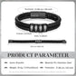 Custom Leather Bracelet For Men - Personalised Men's Leather Bracelet