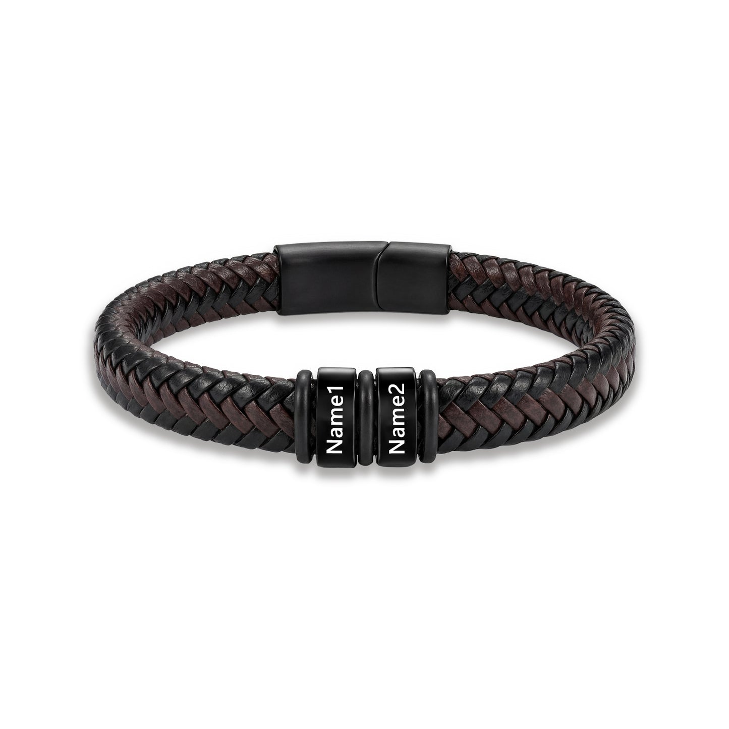 Custom Men Leather Bracelet - Personalised Bracelet for Men