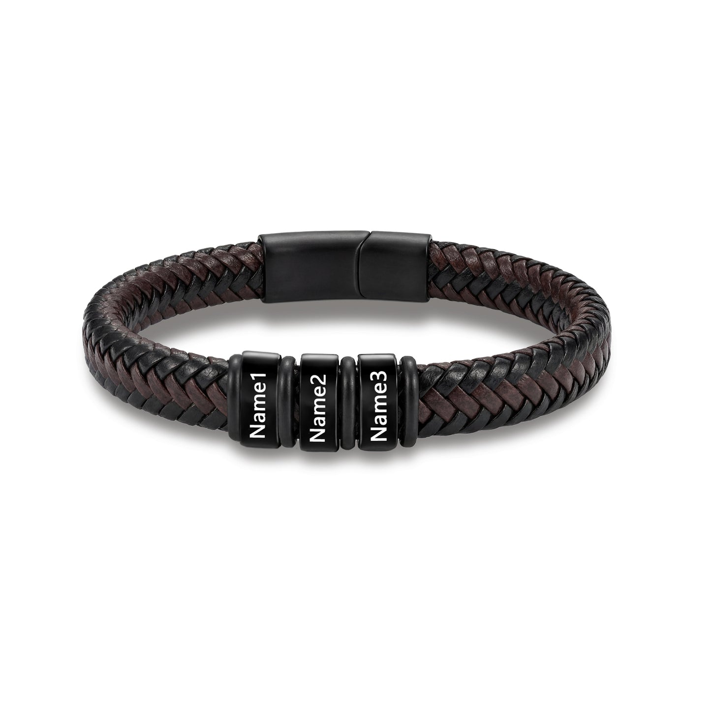 Custom Men Leather Bracelet - Personalised Bracelet for Men
