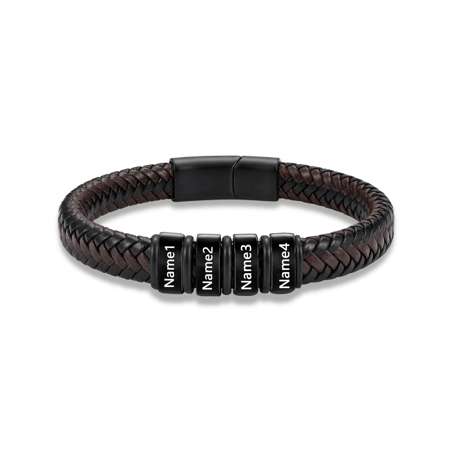 Custom Men Leather Bracelet - Personalised Bracelet for Men