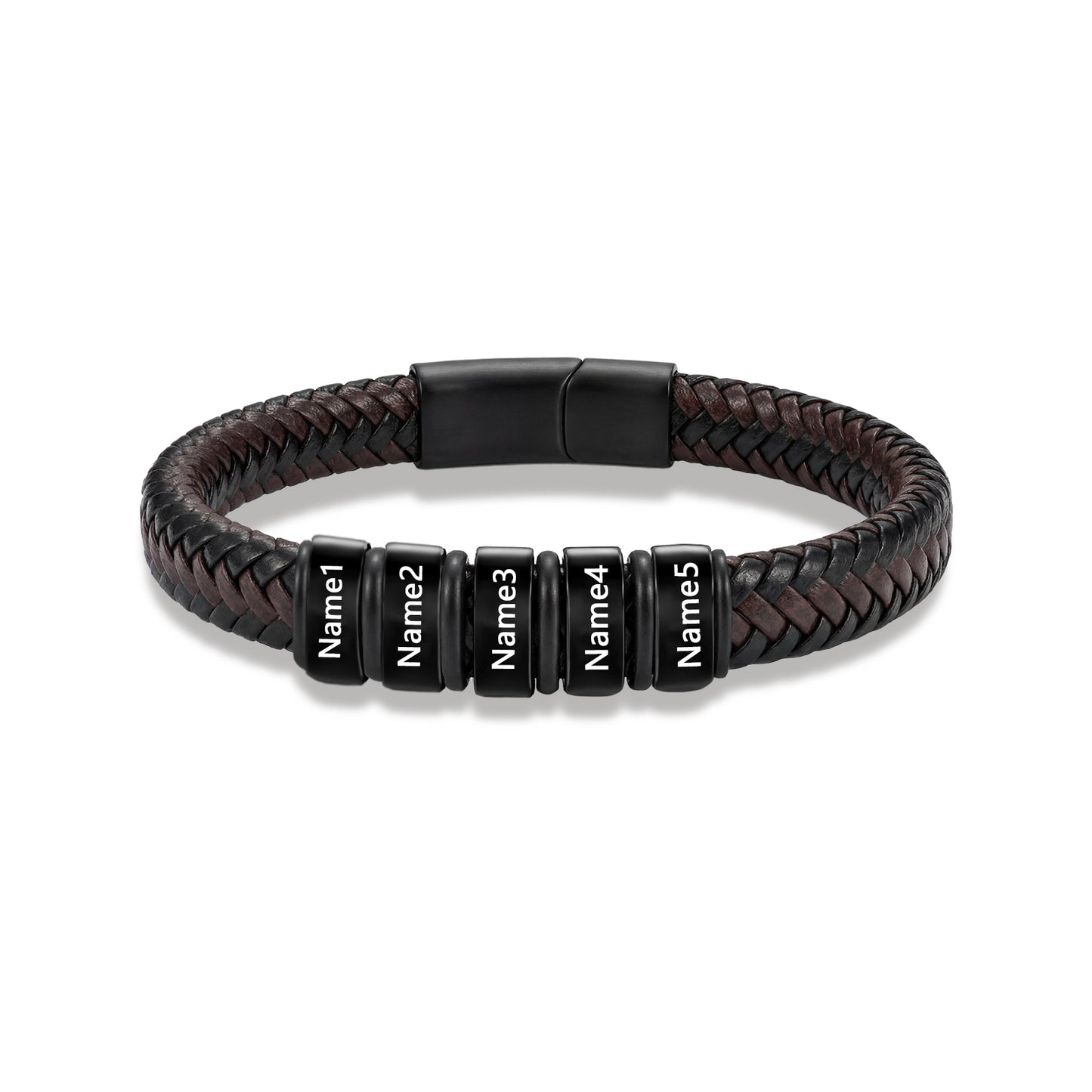 Custom Men Leather Bracelet - Personalised Bracelet for Men