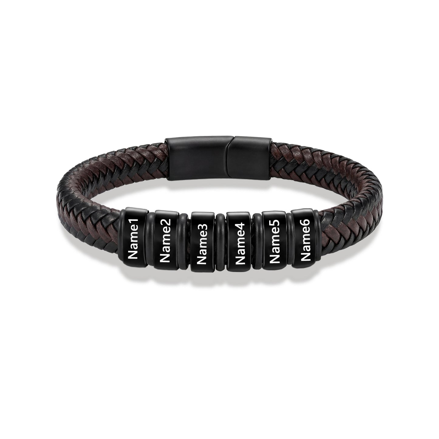 Custom Men Leather Bracelet - Personalised Bracelet for Men