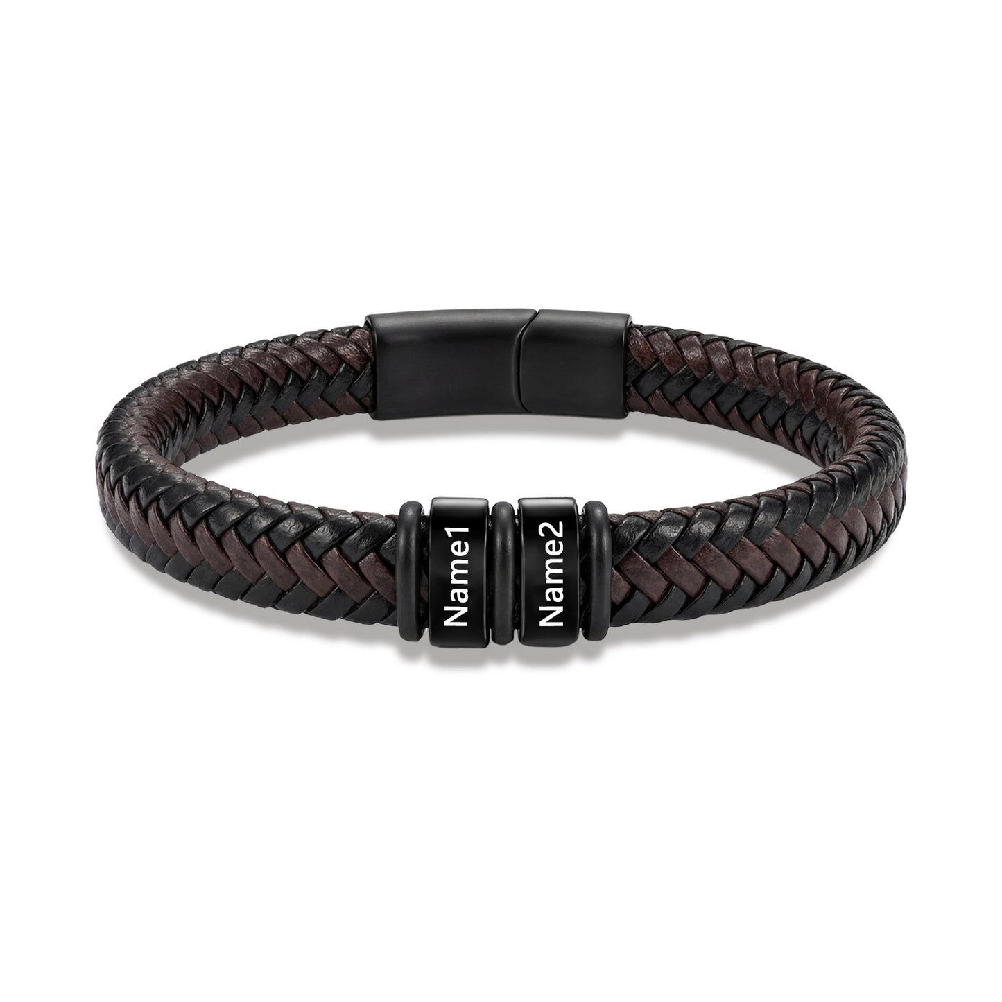Custom Men Leather Bracelet - Personalised Bracelet for Men