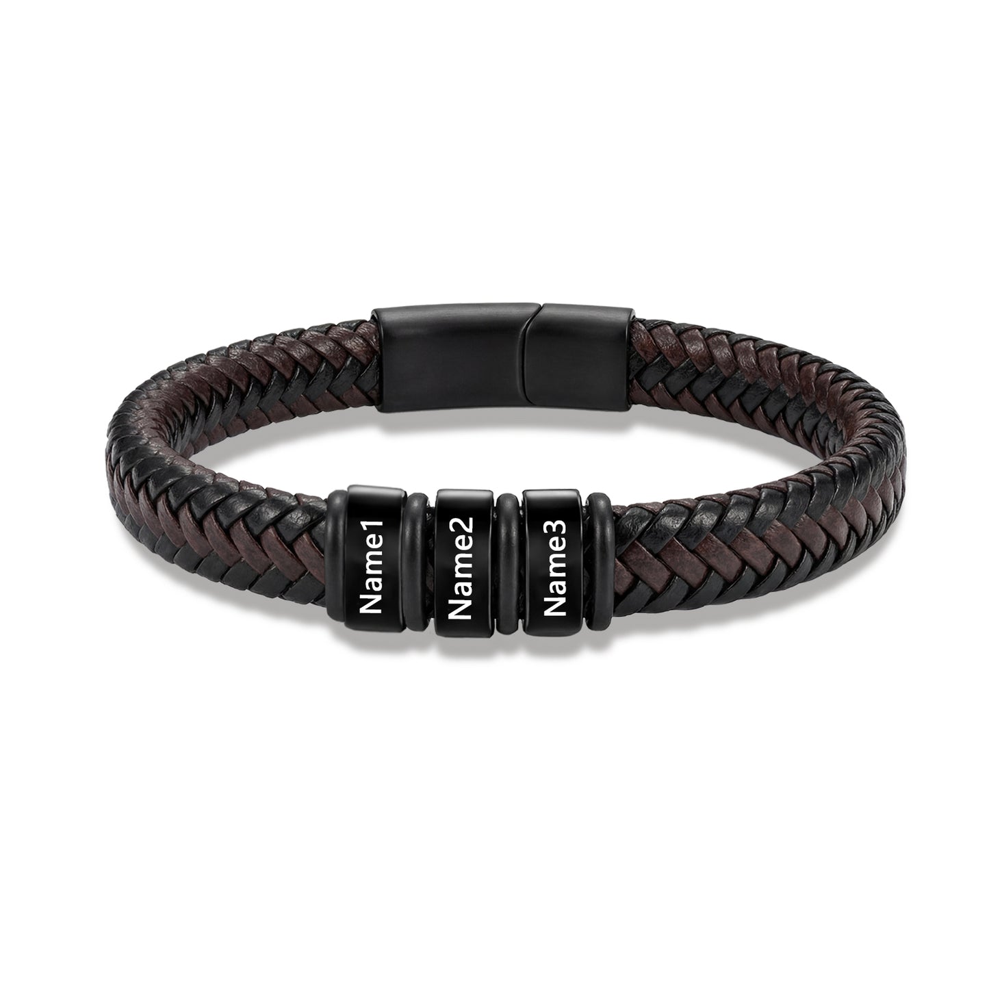 Custom Men Leather Bracelet - Personalised Bracelet for Men