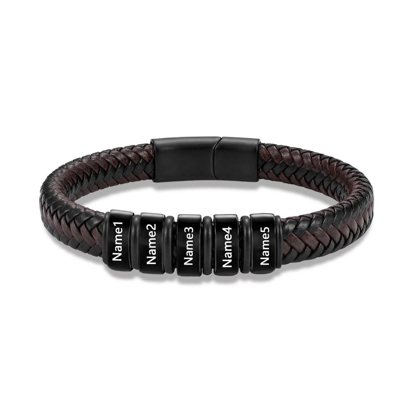 Custom Men Leather Bracelet - Personalised Bracelet for Men