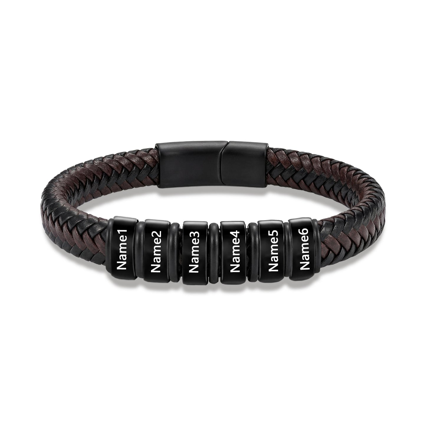 Custom Men Leather Bracelet - Personalised Bracelet for Men