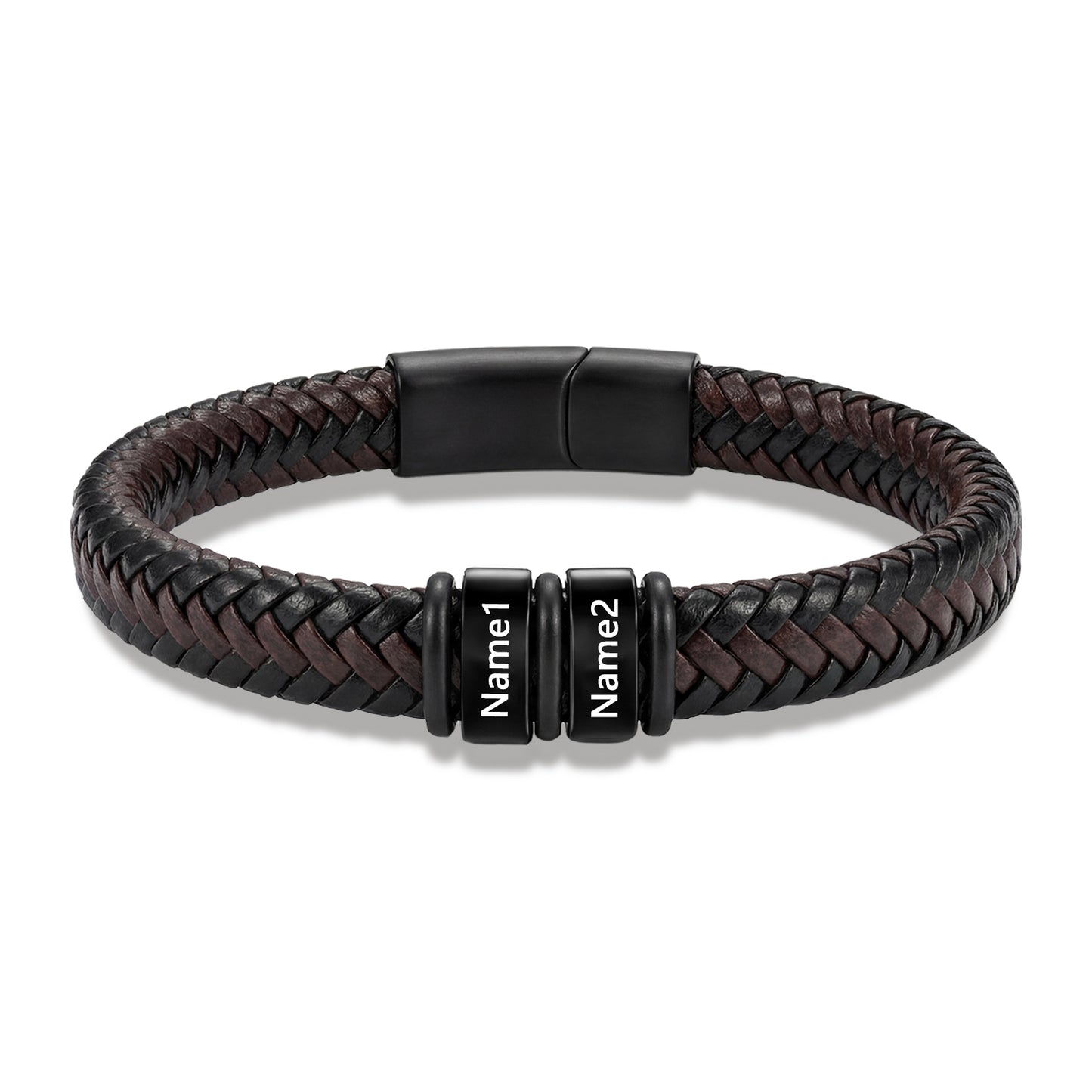 Custom Men Leather Bracelet - Personalised Bracelet for Men