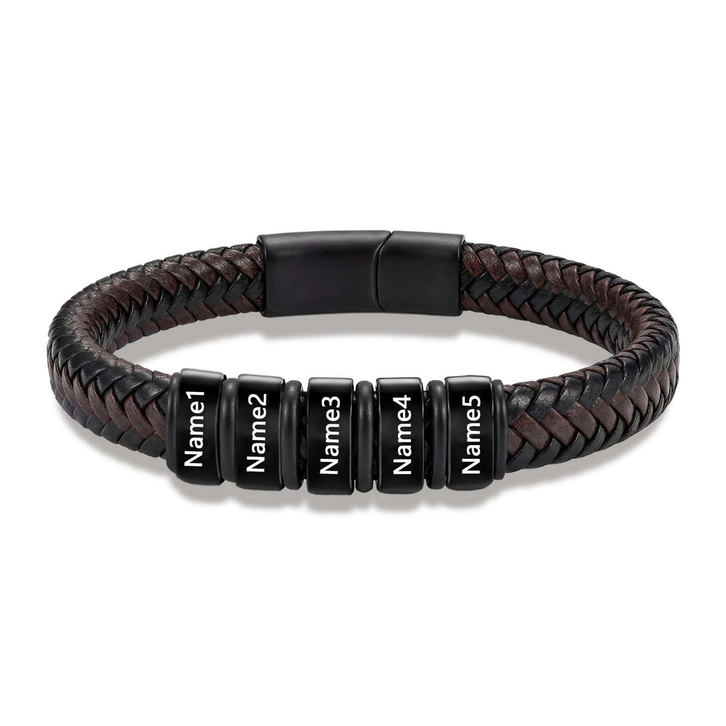 Custom Men Leather Bracelet - Personalised Bracelet for Men