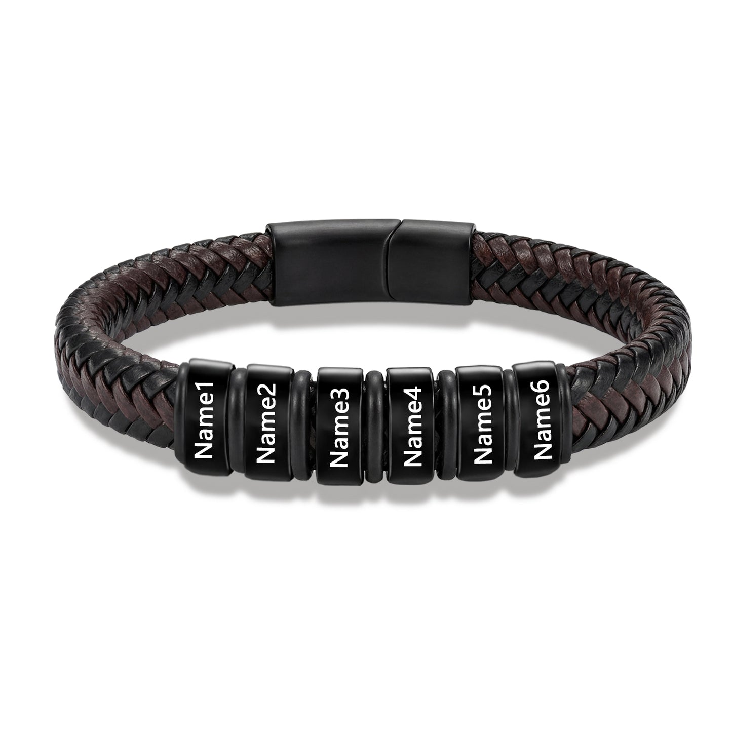 Custom Men Leather Bracelet - Personalised Bracelet for Men