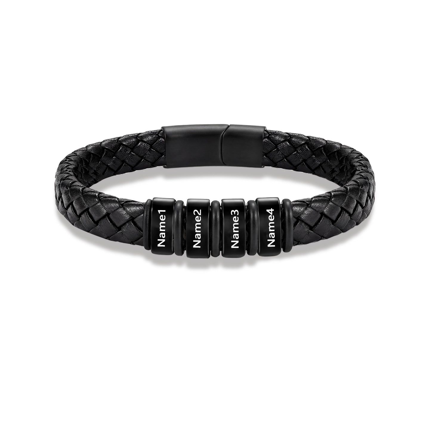Custom Men Leather Bracelet - Personalised Bracelet for Men